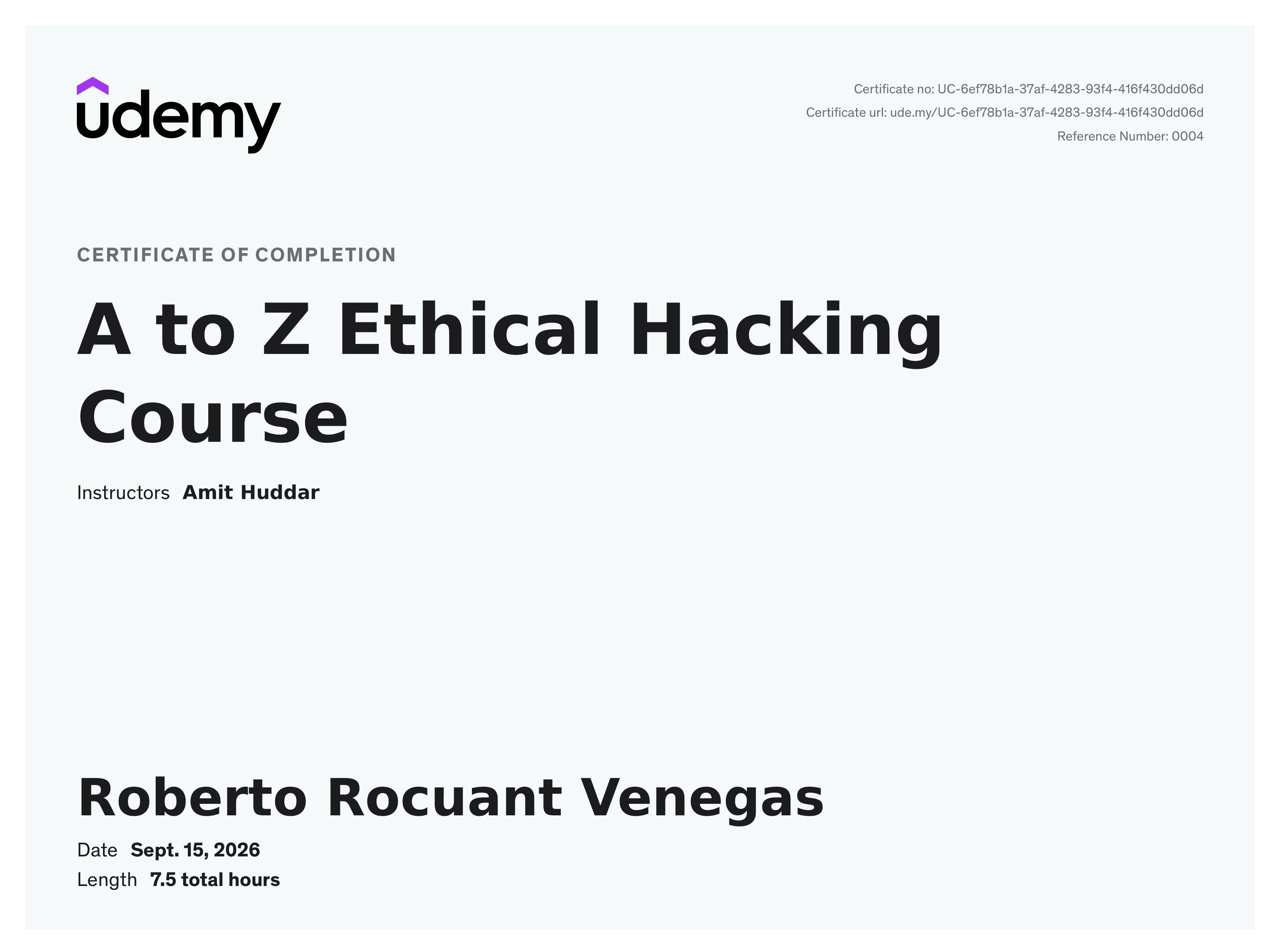 A to Z Ethical Hacking Course