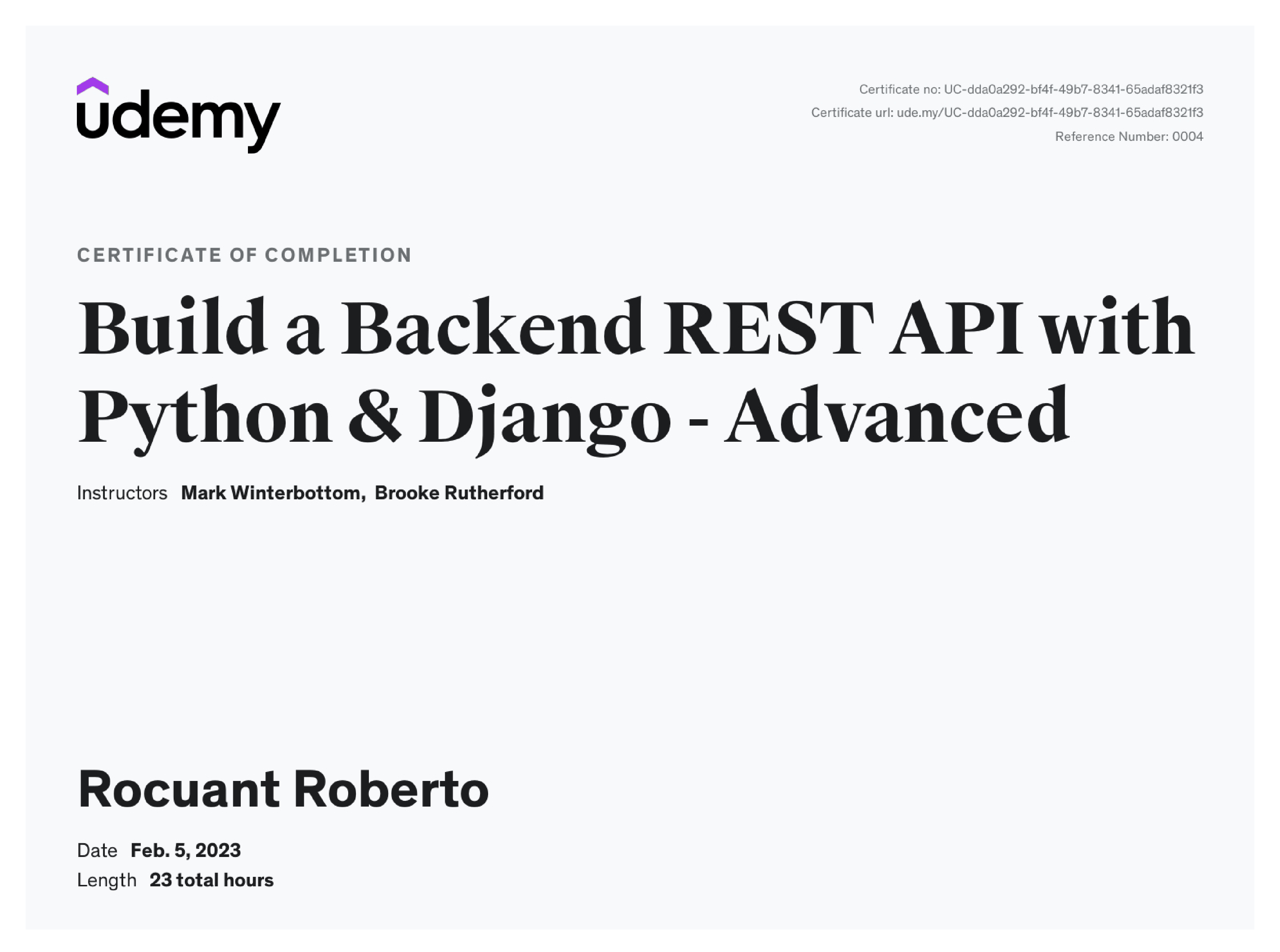 Build a Backend REST API with Python & Django - Advanced