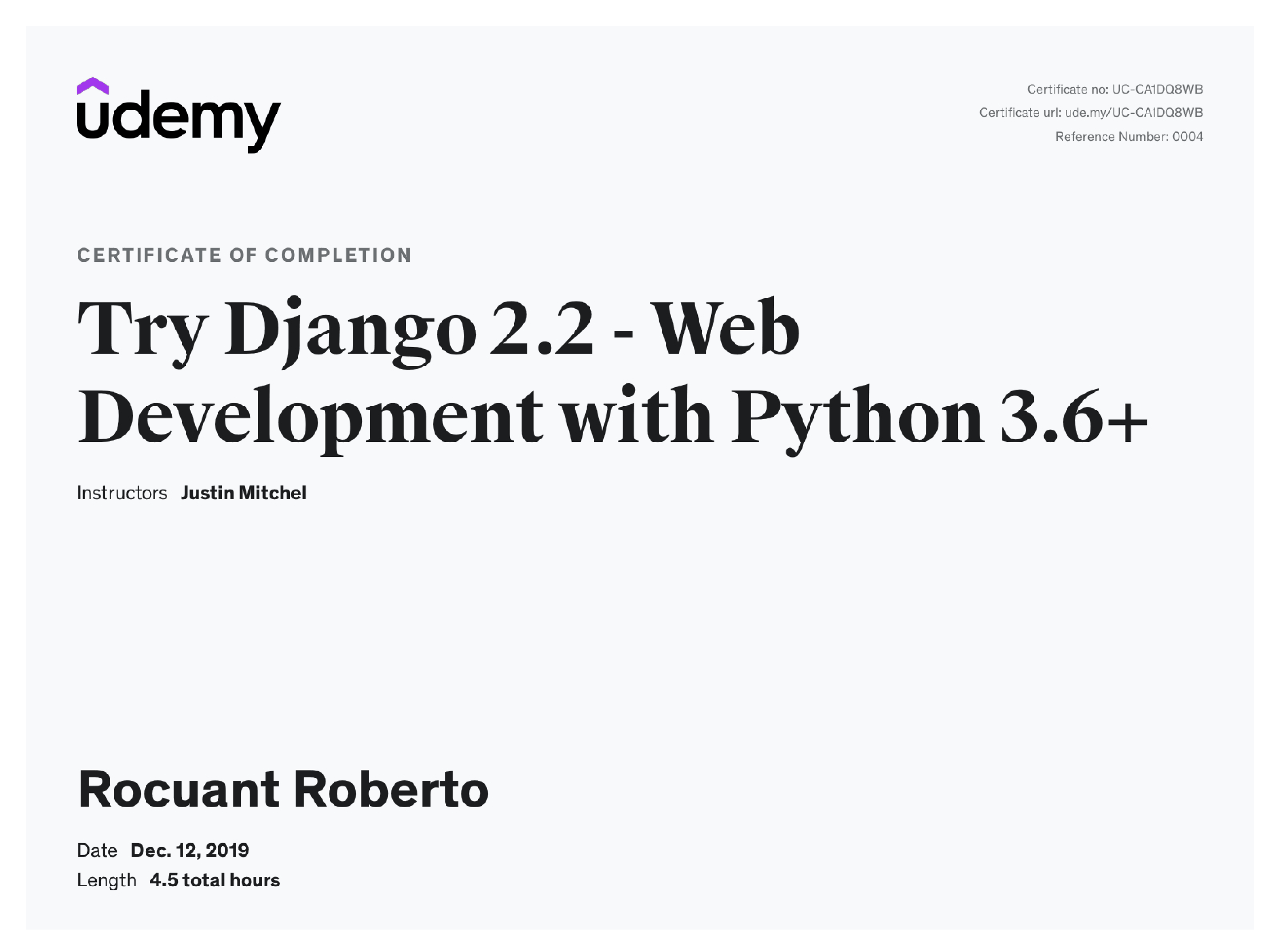 Try Django 2.2 - Web Development with Python 3.6+